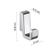 Appendiabiti 2 pezzi in Ottone e Cromall Gedy serie Samoa - Cromato by CeramicStore | Lo specialista del tuo bagno