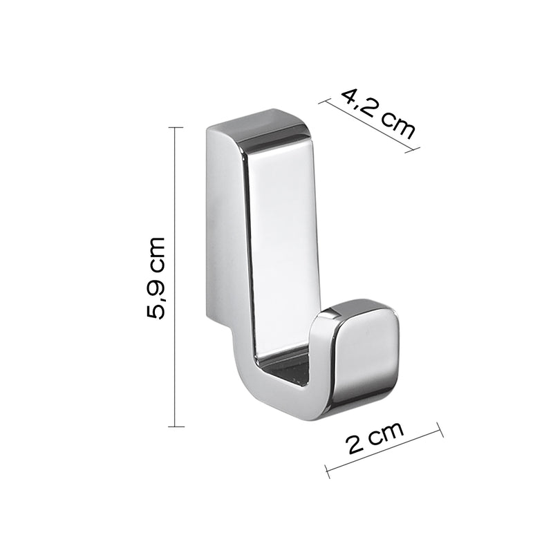 Appendiabiti 2 pezzi in Ottone e Cromall Gedy serie Samoa - Cromato by CeramicStore | Lo specialista del tuo bagno