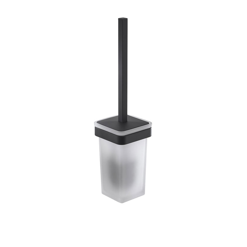 Scopino con ciuffo in setole in Ottone e Cromall Gedy serie Samoa - Nero Matt by CeramicStore | Lo specialista del tuo bagno