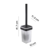 Scopino con ciuffo in setole in Ottone e Cromall Gedy serie Samoa - Nero Matt by CeramicStore | Lo specialista del tuo bagno