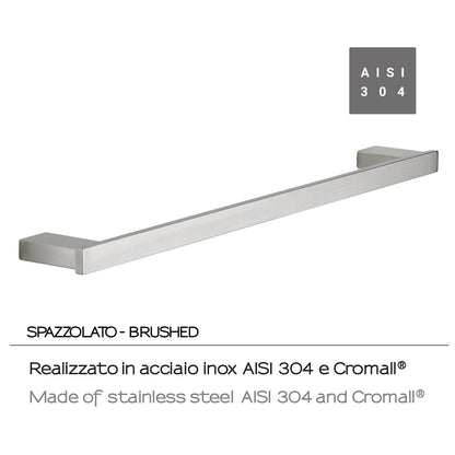 Portasalviette 60 cm in Acciaio Inox AISI 304 e Cromall Maui di Gedy - Spazzolato by CeramicStore | Lo specialista del tuo bagno