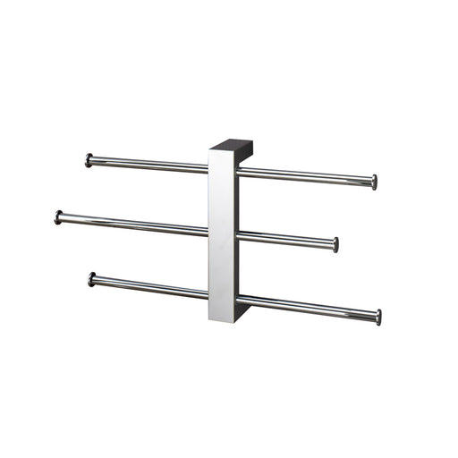 Barra con 3 portasalviette scorrevoli Gedy serie Bridge - Cromato by CeramicStore | Lo specialista del tuo bagno