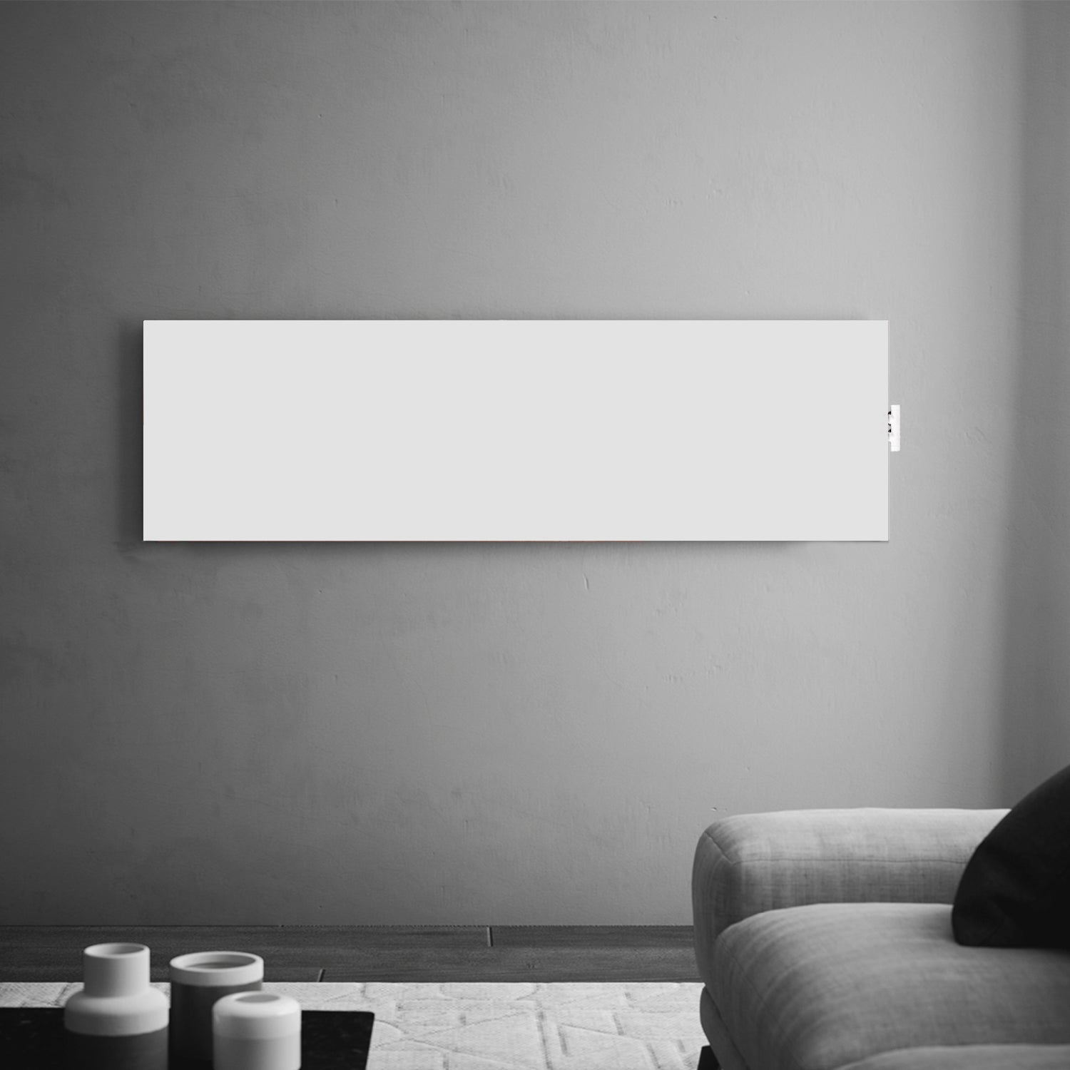 Termoarredo idraulico a piastra orizzontale 585x1800 mm interasse 50 mm modello TermoCrea Bianco by CeramicStore | Lo specialista del tuo bagno