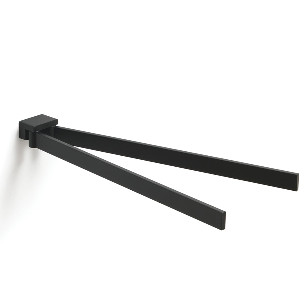 Portasalviette a snodo Gedy serie Lounge - Nero Matt by CeramicStore | Lo specialista del tuo bagno