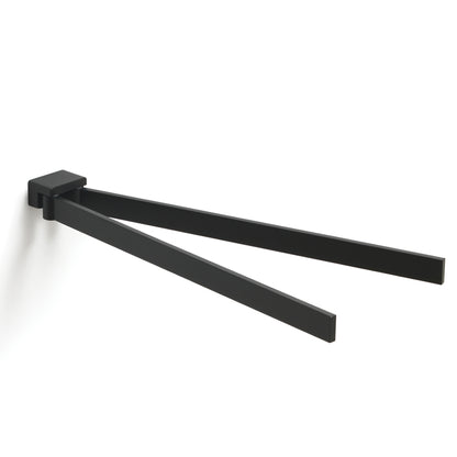 Portasalviette a snodo Gedy serie Lounge - Nero Matt by CeramicStore | Lo specialista del tuo bagno