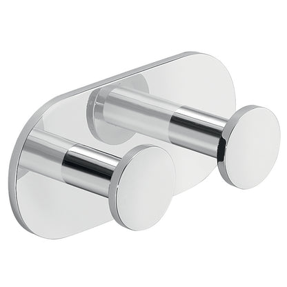 Appendiabiti doppio di Gedy modello Ustica in Alluminio - Cromato by CeramicStore | Lo specialista del tuo bagno