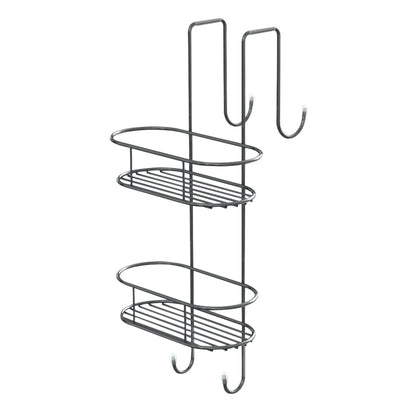 Portaoggetti doccia ovale appendibile a 2 ripiani di Gedy modello Tito - Cromato by CeramicStore | Lo specialista del tuo bagno