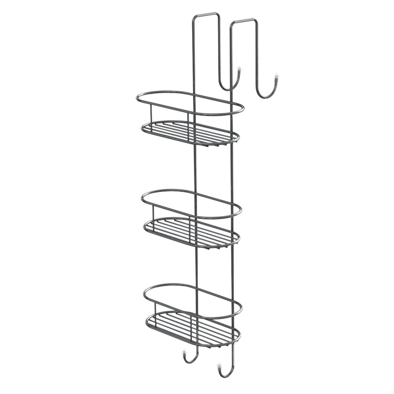 Portaoggetti doccia ovale appendibile a 3 ripiani di Gedy modello Tito - Cromato by CeramicStore | Lo specialista del tuo bagno