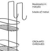 Portaoggetti doccia ovale appendibile a 3 ripiani di Gedy modello Tito - Cromato by CeramicStore | Lo specialista del tuo bagno