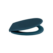 Sedile WC modello Neela con cerniere in ABS cromato - Petrolio Opaco