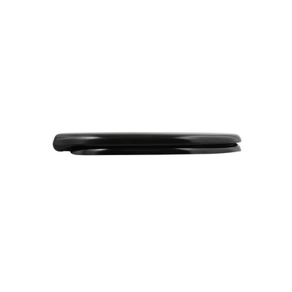 Sedile WC termoresistente Easy Clip con cerniere in Acciaio Inox - Nero