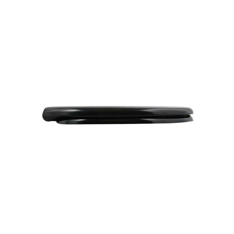 Sedile WC termoresistente Easy Clip con cerniere in Acciaio Inox - Nero