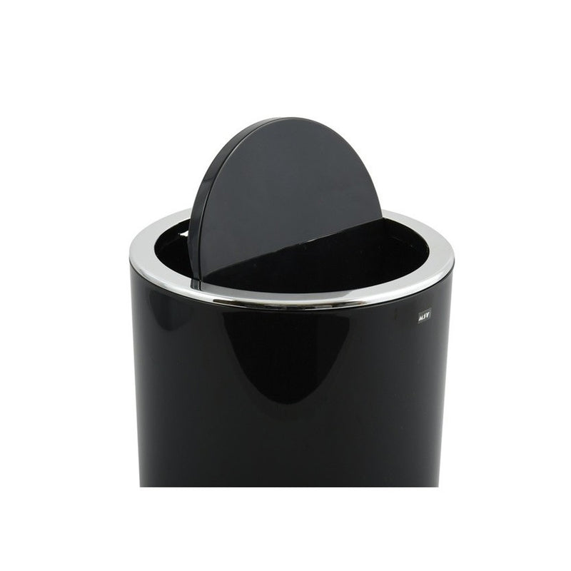 Cestino 6L in ABS modello Kamaka con coperchio basculante rimovibile - Nero by CeramicStore | Lo specialista del tuo bagno