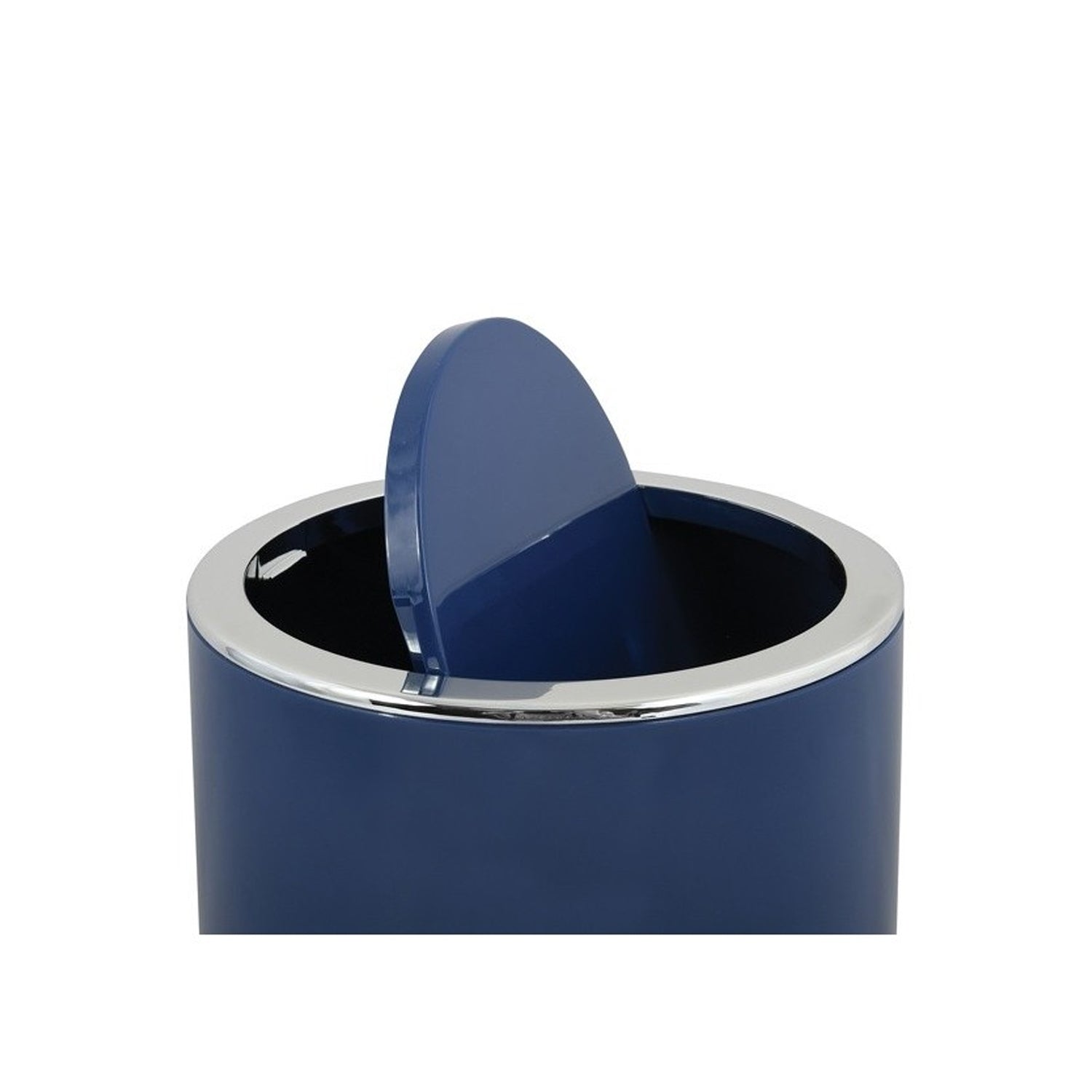 Cestino 6L in ABS modello Kamaka con coperchio basculante rimovibile - Blu elettrico by CeramicStore | Lo specialista del tuo bagno