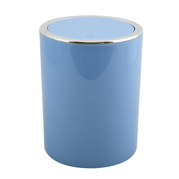 Cestino 6L in ABS modello Kamaka con coperchio basculante rimovibile - Blu Pastello by CeramicStore | Lo specialista del tuo bagno