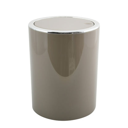Cestino 6L in ABS modello Kamaka con coperchio basculante rimovibile - Tortora by CeramicStore | Lo specialista del tuo bagno