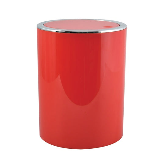 Cestino 6L in ABS modello Kamaka con coperchio basculante rimovibile - Rosso by CeramicStore | Lo specialista del tuo bagno