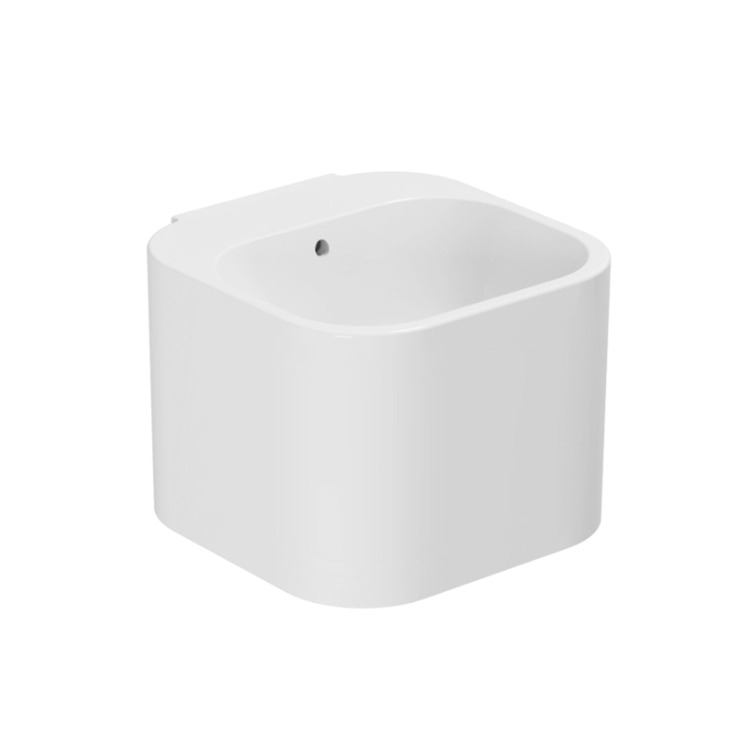 Lavabo Azzurra Tandem con cesto contenitore 44x43 cm - Bianco lucido by CeramicStore | Lo specialista del tuo bagno