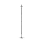 Piantana appendiabiti in ottone cromato con base quadrata Lineabeta collezione Ranpin