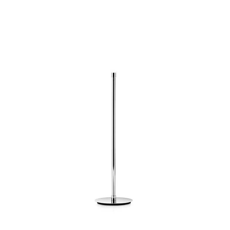 Piantana bassa attrezzabile in ottone cromato con base tonda Lineabeta collezione Ranpin
