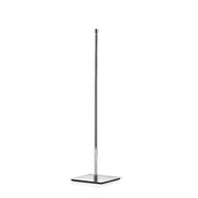 Piantana alta attrezzabile in ottone cromato con base quadrata Lineabeta collezione Ranpin
