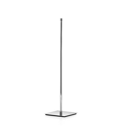 Piantana alta attrezzabile in ottone cromato con base quadrata Lineabeta collezione Ranpin