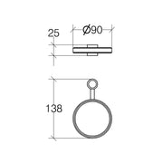 Supporto scopino per piantana bagno accessorio Lineabeta collezione Ranpin by CeramicStore | Lo specialista del tuo bagno