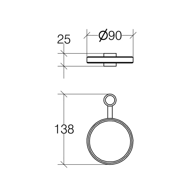 Supporto scopino per piantana bagno accessorio Lineabeta collezione Ranpin by CeramicStore | Lo specialista del tuo bagno
