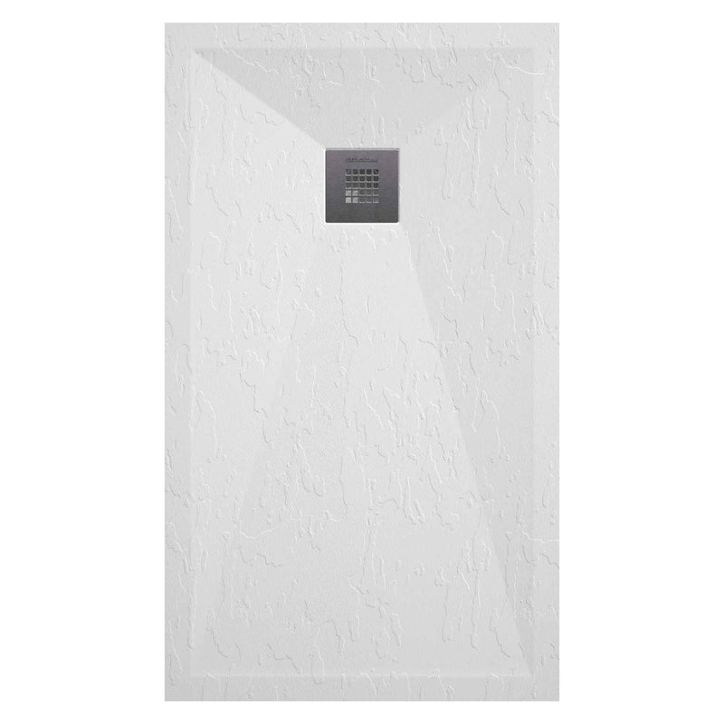 Piatto doccia in resina modello Plus 70x120cm bianco ardesia by CeramicStore | Lo specialista del tuo bagno
