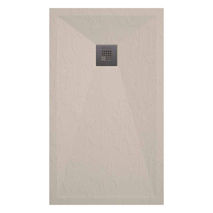 Piatto doccia in resina modello Plus 80x100cm crema ardesia by CeramicStore | Lo specialista del tuo bagno