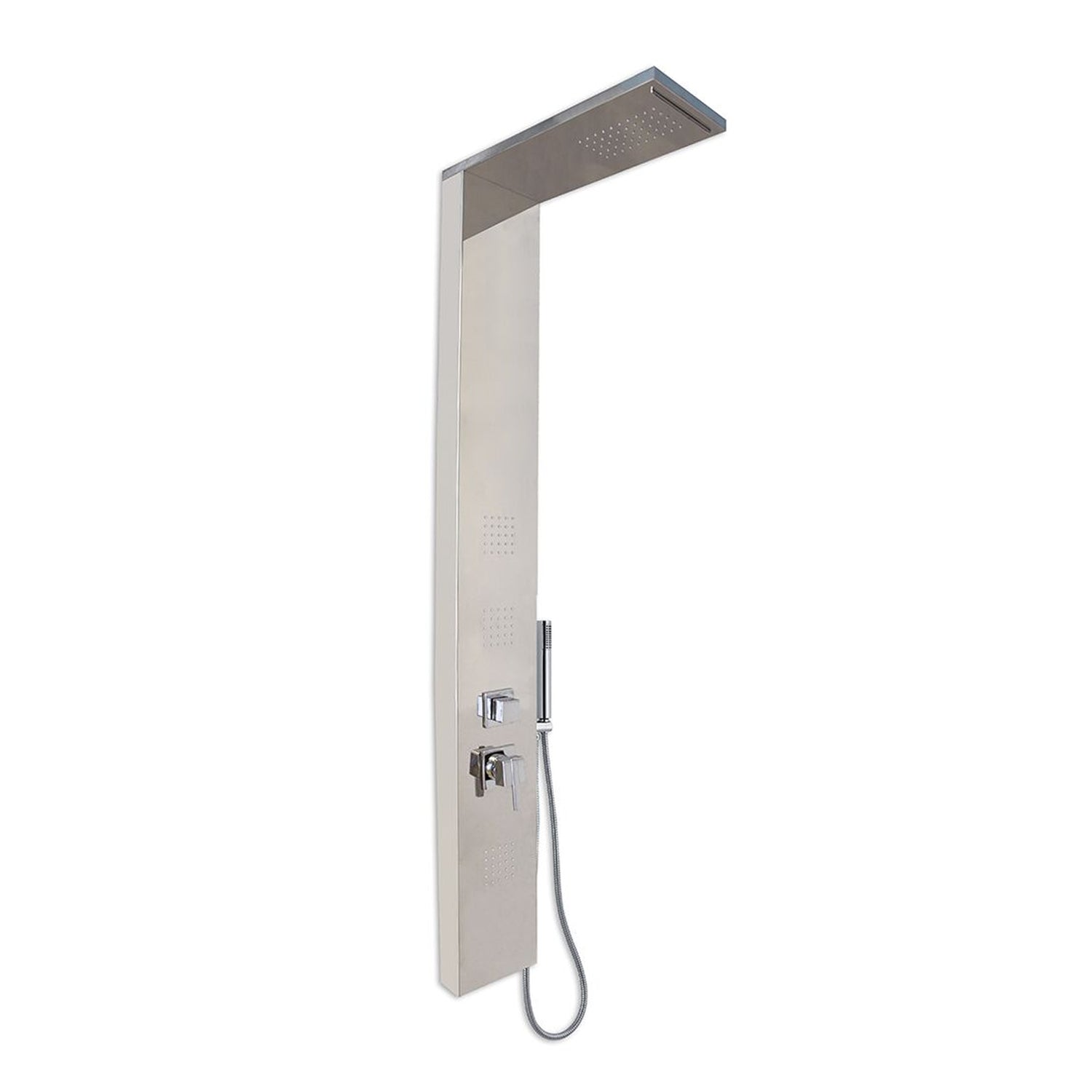 Colonna doccia in acciaio multifunzione anticalcare con miscelatore e getto a cascata by CeramicStore | Lo specialista del tuo bagno