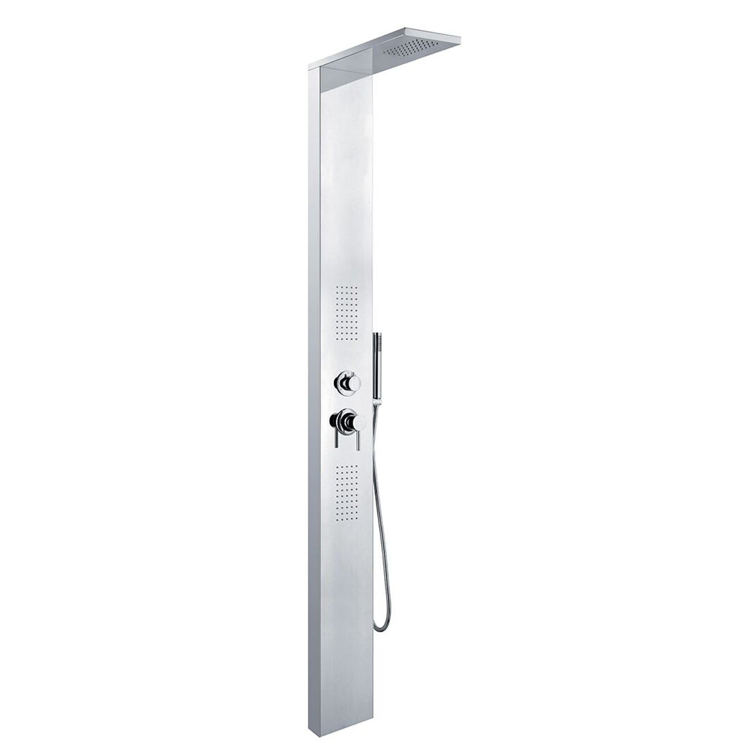 Colonna doccia in acciaio multifunzione anticalcare con miscelatore by CeramicStore | Lo specialista del tuo bagno