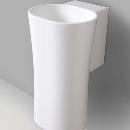 Lavabo lavamani sospeso Nativo Ceramica Azzurra senza foro rubinetto - Bianco lucido by CeramicStore | Lo specialista del tuo bagno