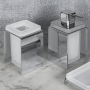 Porta bicchiere da appoggio cromato collezione Forever di Colombo Design