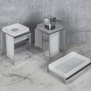 Contenitore per spandisapone in vetro acidato Forever di Colombo Design by CeramicStore | Lo specialista del tuo bagno