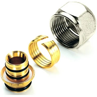 Adattatore per tubo multistrato nichelato 26 x 3.0