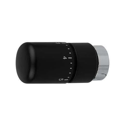 Testa termostatica a liquido zehnder design nero