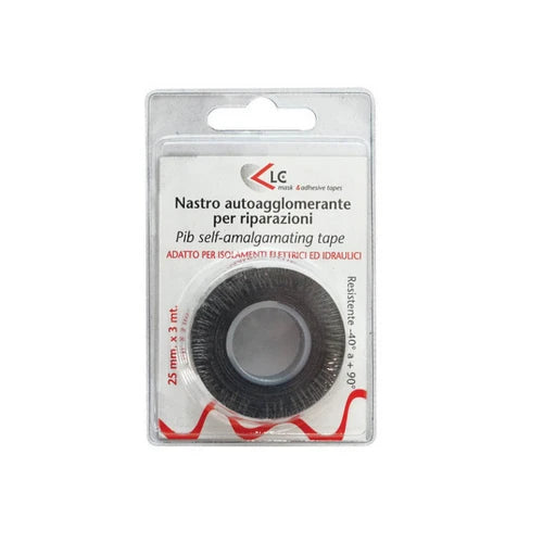 Nastro autoagglomerante mm 25 x mt 3 nero