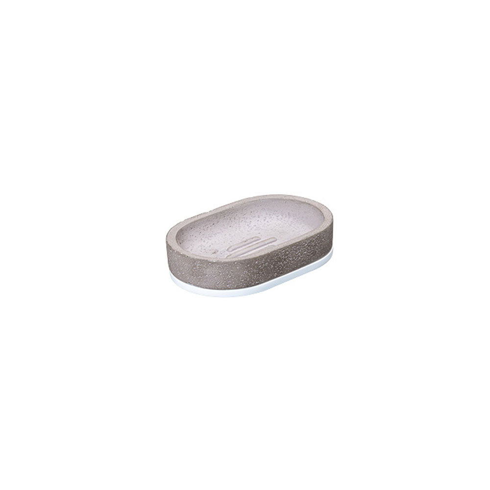 Porta Sapone da parete 'Satu' in cemento by Cipi - cm 12,2 x11,2 x 3h - Supporto in alluminio verniciato - Bianco by CeramicStore | Lo specialista del tuo bagno