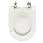 Sedile wc per Faleri vaso Duetto larghezza 35 cm cerniere regolabili