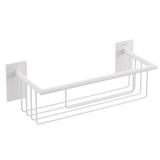 Griglia porta sapone doccia da incollo in ottone verniciato della collezione 'Stick' by Cosmic - Bianca by CeramicStore | Lo specialista del tuo bagno