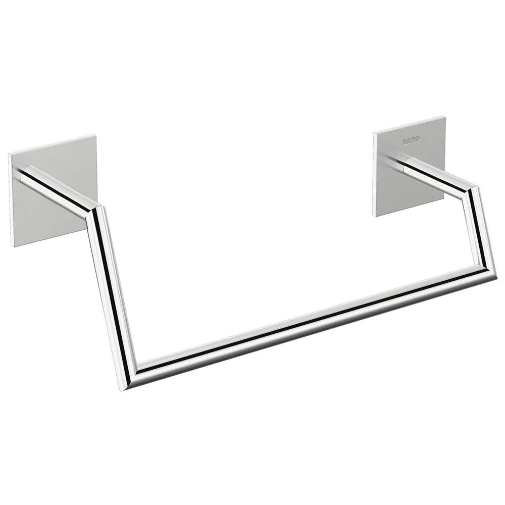 Porta asciugamani da incollo in ottone cromato della collezione 'Stick' by Cosmic - cm 25,5x10x7 by CeramicStore | Lo specialista del tuo bagno