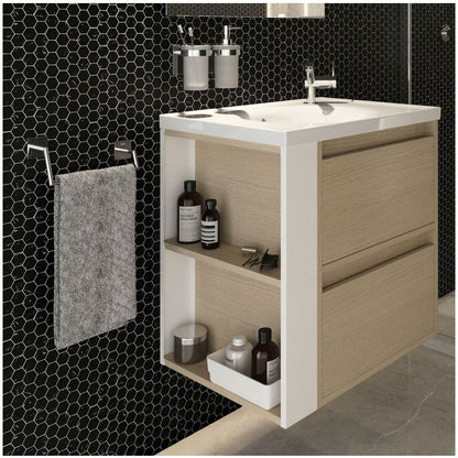 Porta asciugamani da incollo in ottone cromato della collezione 'Stick' by Cosmic - cm 25,5x10x7 by CeramicStore | Lo specialista del tuo bagno
