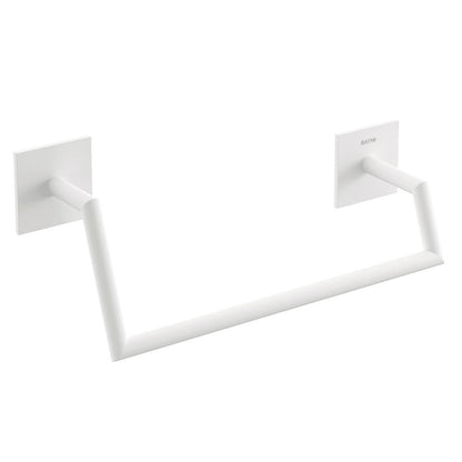Porta asciugamani da incollo in ottone verniciato della collezione 'Stick' by Cosmic - cm 25,5x10x7 - Bianco by CeramicStore | Lo specialista del tuo bagno