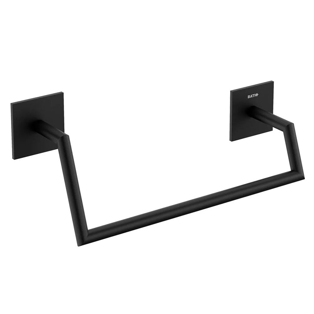 Porta asciugamani da incollo in ottone verniciato della collezione 'Stick' by Cosmic - cm 25,5x10x7 - Nero by CeramicStore | Lo specialista del tuo bagno