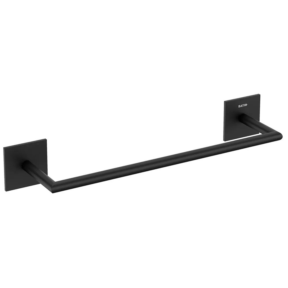 Porta asciugamani da incollo in ottone verniciato della collezione 'Stick' by Cosmic - cm 30 - Nero by CeramicStore | Lo specialista del tuo bagno
