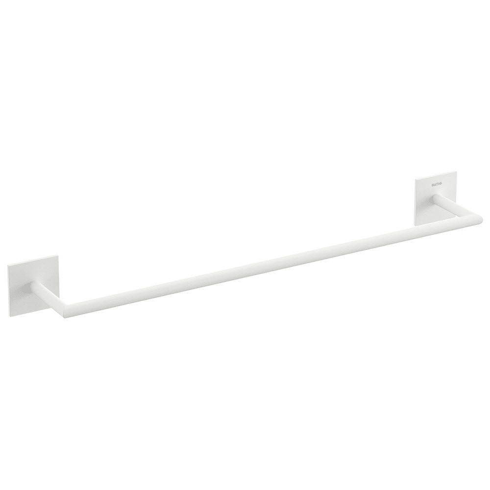 Porta asciugamani da incollo in ottone verniciato della collezione 'Stick' by Cosmic - cm 45 - Bianco by CeramicStore | Lo specialista del tuo bagno