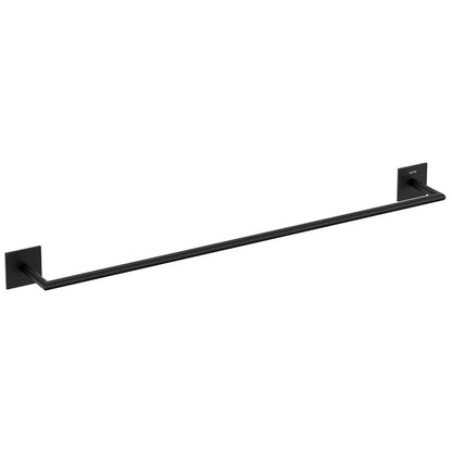 Porta asciugamani da incollo in ottone verniciato della collezione 'Stick' by Cosmic - cm 60 - Nero by CeramicStore | Lo specialista del tuo bagno