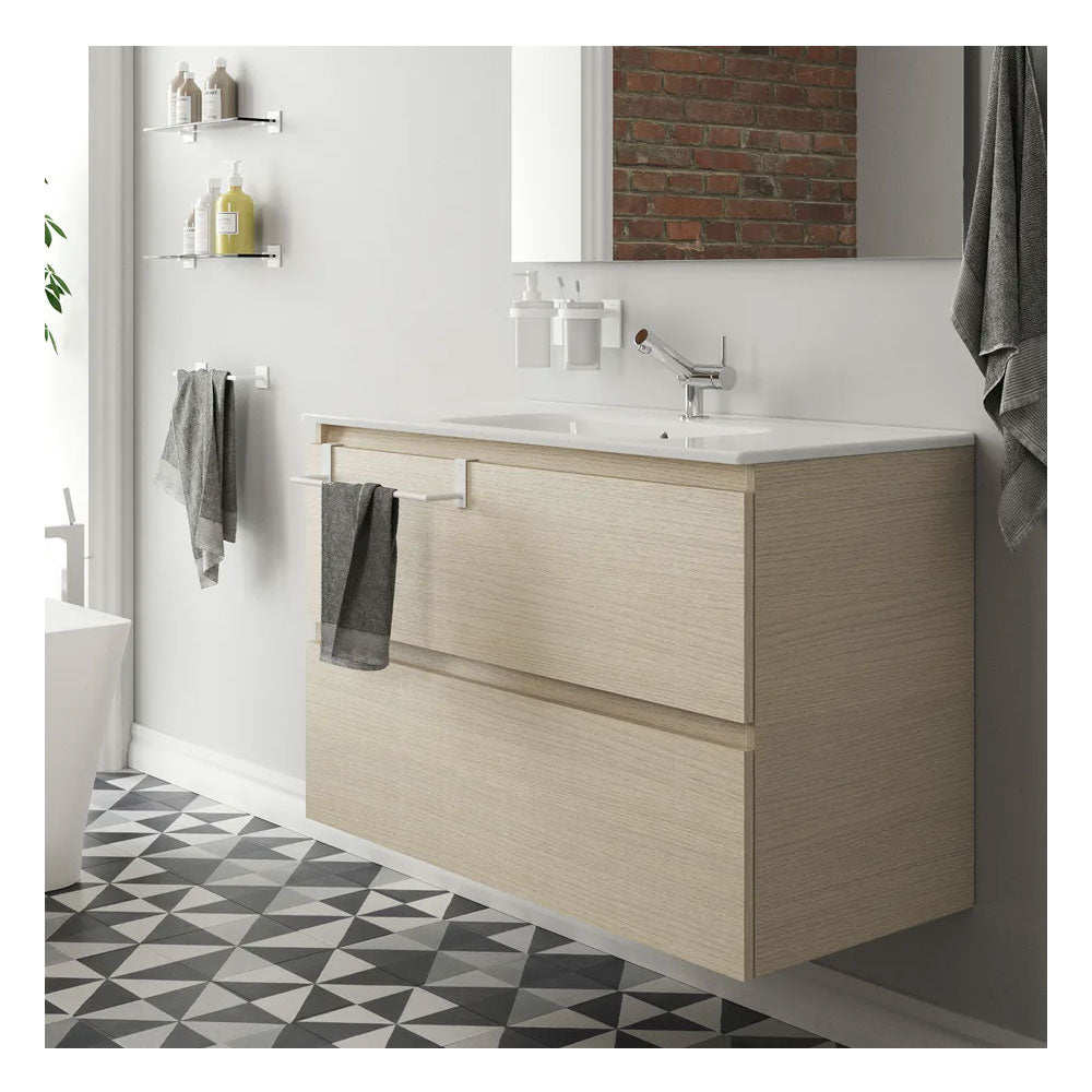 Porta asciugamani da appoggio in ottone verniciato della collezione 'Stick' by Cosmic - cm 38 - Bianco by CeramicStore | Lo specialista del tuo bagno
