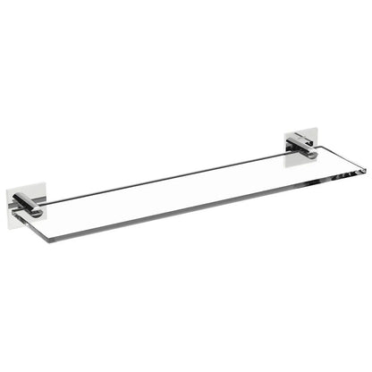 Mensola vetro da incollo della collezione 'Stick' by Cosmic - cm 40 - supporti in ottone cromato by CeramicStore | Lo specialista del tuo bagno